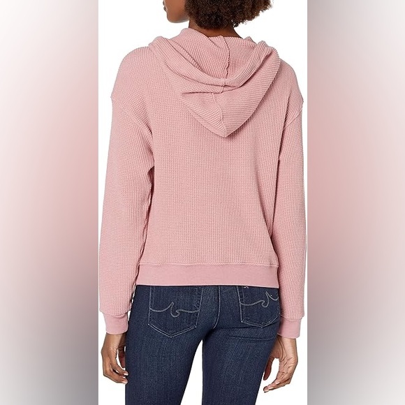 🥳B-DAY SALE❤️NWT Velvet By Graham & Spencer Waffle Thermal Hoodie - Picture 2 of 8